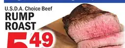 Bravo Supermarkets RUMP ROAST offer
