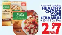 Bravo Supermarkets HEALTHY CHOICE CAFE STEAMERS offer