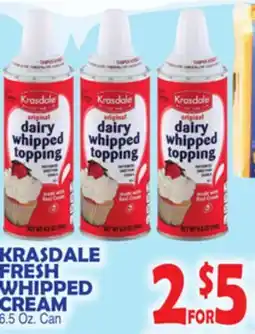Bravo Supermarkets KRASDALE FRESH WHIPPED CREAM offer