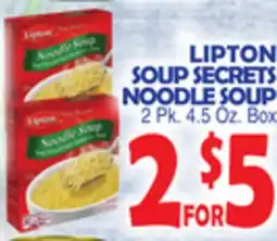 Bravo Supermarkets LIPTON SOUP SECRETS NOODLE SOUP offer