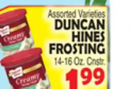 Bravo Supermarkets DUNCAN HINES FROSTING offer