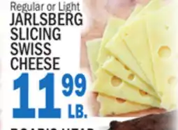 Bravo Supermarkets JARLSBERG SLICING SWISS CHEESE offer