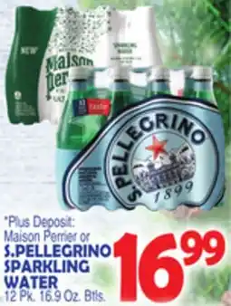 Bravo Supermarkets S. PELLEGRINO SPARKLING WATER offer