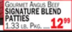 Bravo Supermarkets GOURMET ANGUS BEEF SIGNATURE BLEND PATTIES offer