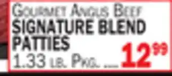 Bravo Supermarkets GOURMET ANGUS BEEF SIGNATURE BLEND PATTIES offer