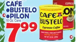 Bravo Supermarkets CAFE BUSTELO, PILON offer
