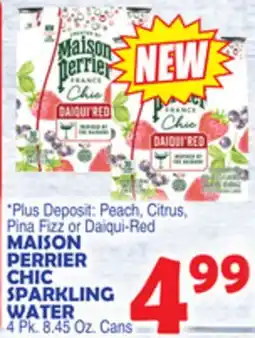 Bravo Supermarkets MAISON PERRIER CHIC SPARKLING WATER offer