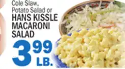 Bravo Supermarkets HANS KISSLE MACARONI SALAD offer