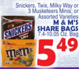 Bravo Supermarkets M & M' S SHARE BAGS offer
