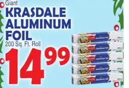 Bravo Supermarkets KRASDALE ALUMINUM FOIL offer