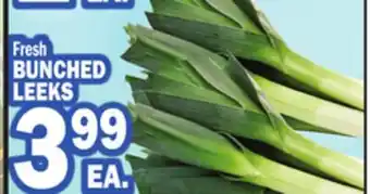 Bravo Supermarkets BUNCHED LEEKS offer