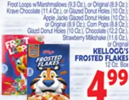Bravo Supermarkets KELLOGG'S FROSTED FLAKES 12 Oz. Box offer