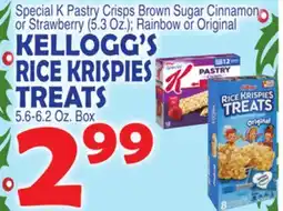 Bravo Supermarkets KELLOGG'S RICE KRISPIES TREATS offer