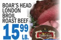 Bravo Supermarkets BOAR'S HEAD LONDON BROIL ROAST BEEF offer