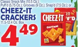 Bravo Supermarkets CHEEZ-IT CRACKERS 11.5-12.4 Oz. Box offer