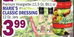 Bravo Supermarkets MARIE'S CLASSIC DRESSING 12 Oz. Jars offer
