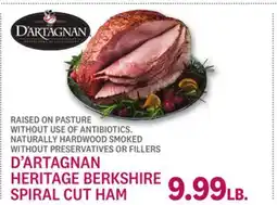 Kings Food Markets D'ARTAGNAN HERITAGE BERKSHIRE SPIRAL CUT HAM offer