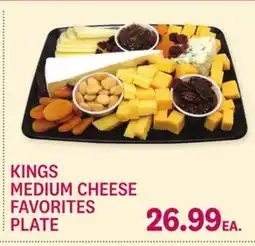 Kings Food Markets KINGS MEDIUM CHEESE FAVORITES PLATE offer