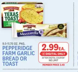 Kings Food Markets PEPPERIDGE FARM GARLIC BREAD OR TOAST offer