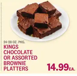 Kings Food Markets KINGS CHOCOLATE OR ASSORTED BROWNIE PLATTERS offer