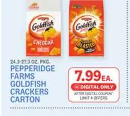 Kings Food Markets PEPPERIDGE FARMS GOLDFISH CRACKERS offer