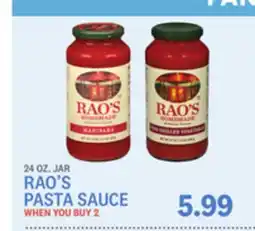 Kings Food Markets RAO'S PASTA SAUCE offer