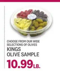 Kings Food Markets KINGS OLIVE SAMPLE offer
