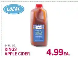 Kings Food Markets KINGS APPLE CIDER offer