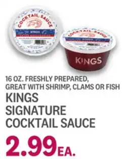 Kings Food Markets KINGS SIGNATURE COCKTAIL SAUCE offer