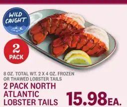 Kings Food Markets 2 PACK NORTH ATLANTIC LOBSTER TAILS offer