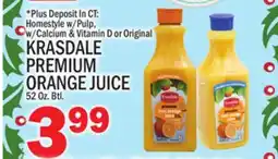 C Town KRASDALE PREMIUM ORANGE JUICE offer