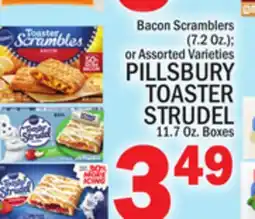 C Town PILLSBURY TOASTER STRUDEL 11.7 Oz. Boxes offer