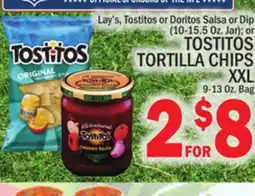 C Town TOSTITOS TORTILLA CHIPS XXL 9-13 Oz. Bag offer