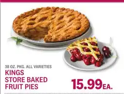 Kings Food Markets KINGS STORE BAKED FRUIT PIES offer