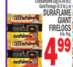C Town DURAFLAME GIANT FIRELOGS 6 lb. Pkg offer