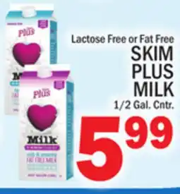 C Town SKIM PLUS MILK offer