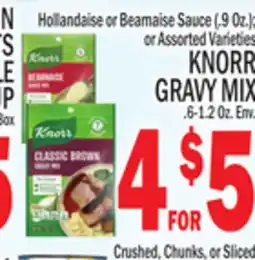 C Town KNORR GRAVY MIX, 6-1.2 Oz. Env offer