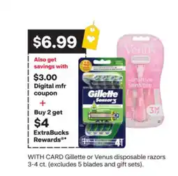 CVS Gillette or Venus disposable razors offer