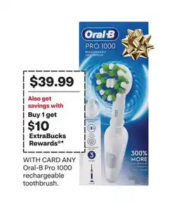 CVS ANY Oral-B Pro 1000 rechargeable toothbrush offer