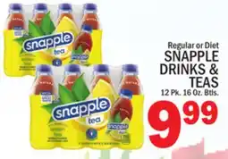 C Town SNAPPLE DRINKS & TEAS offer