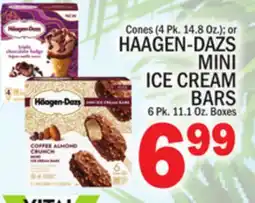 C Town HAAGEN-DAZS MINI ICE CREAM BARS 6 Pk. 11.1 Oz. Boxes offer