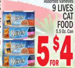 C Town 9 LIVES CAT FOOD offer
