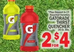 C Town GATORADE THIRST QUENCHER offer