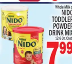 C Town NIDO TODDLER POWDER DRINK MIX offer