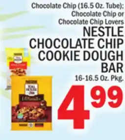 C Town NESTLE CHOCOLATE CHIP COOKIE DOUGH BAR, 16-16.5 Oz. Pkg offer