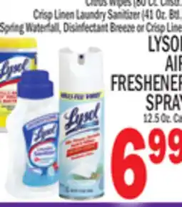C Town LYSOL AIR FRESHENER SPRAY 12.5 Oz. Can offer