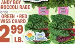 C Town ANDY BOY BROCCOLI RABE lorida •GREEN •RED SWISS CHARD offer