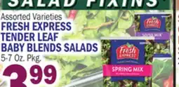 C Town FRESH EXPRESS TENDER LEAF BABY BLENDS SALADS offer
