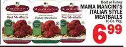 C Town MAMA MANCINI'S ITALIAN STYLE MEATBALLS offer