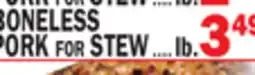 C Town BONELESS PORK FOR STEW offer